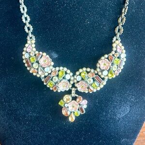 Vintage 16" Sweet Romance Rhinestone Necklace